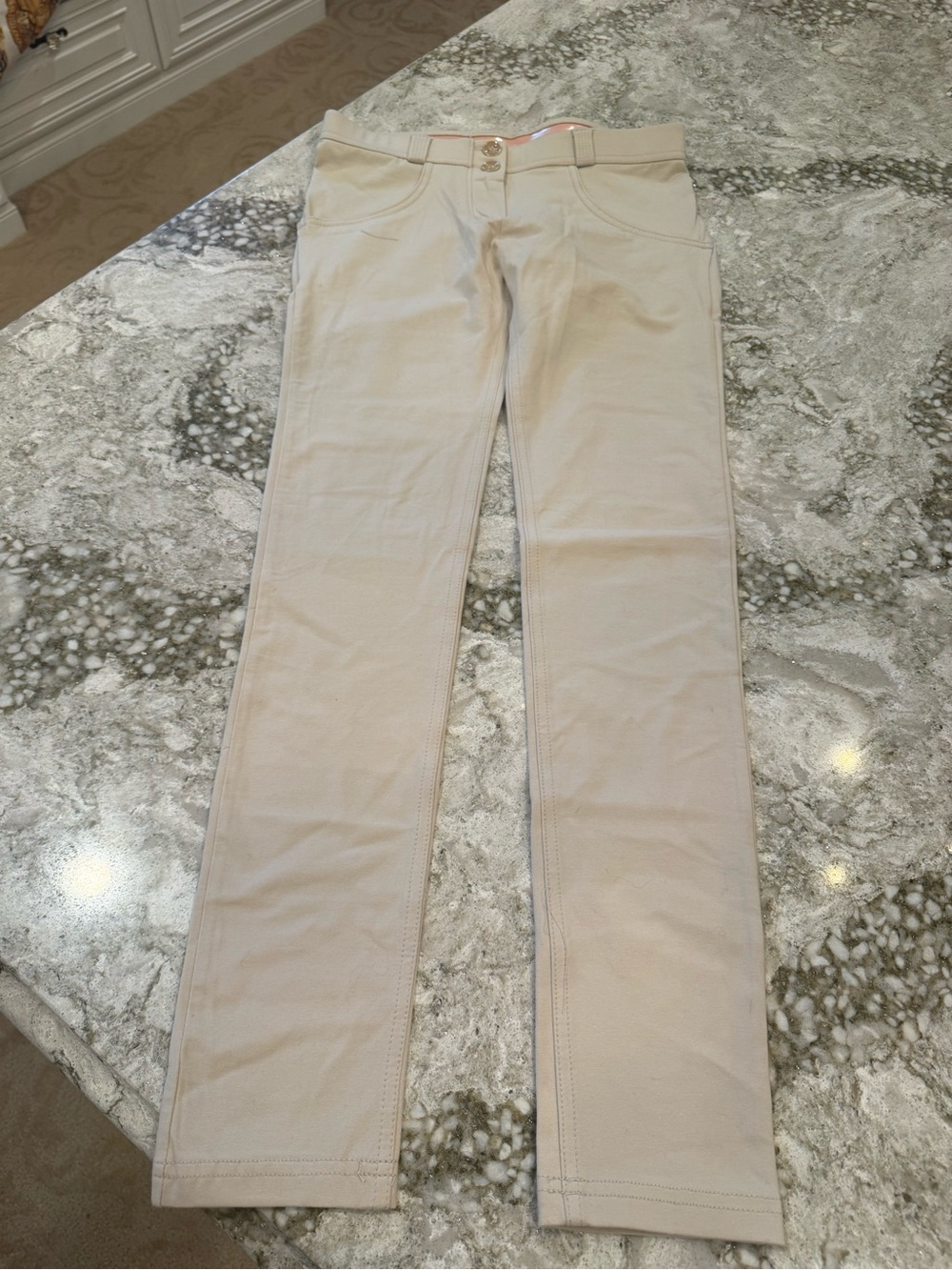 Freddy Women's Cream Straight Leg Jeans